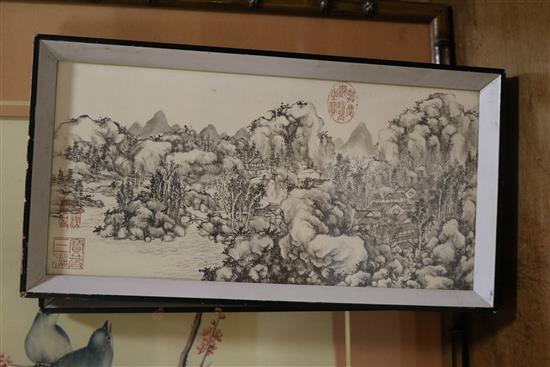 Chinese School. A group of artworks comprising;